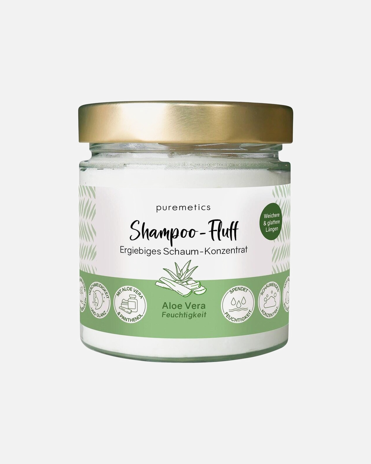 Šampón na vlasy pre Unisex puremetics Hydratačný šampón-Fluff 'Aloe Vera' 150 g
