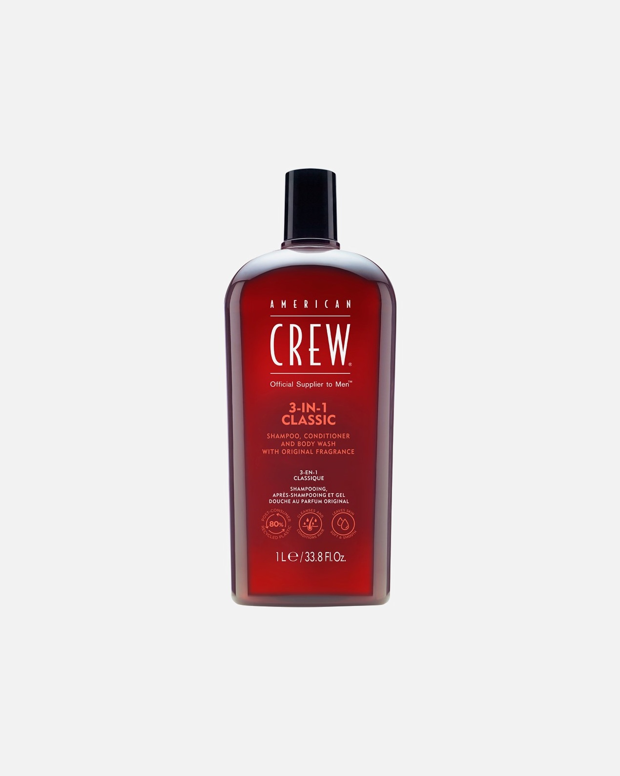 Hair & Body wash pre Pre mužov American Crew Šampón, kondicionér a umývací prípravok na telo 3 v 1 1 000 ml