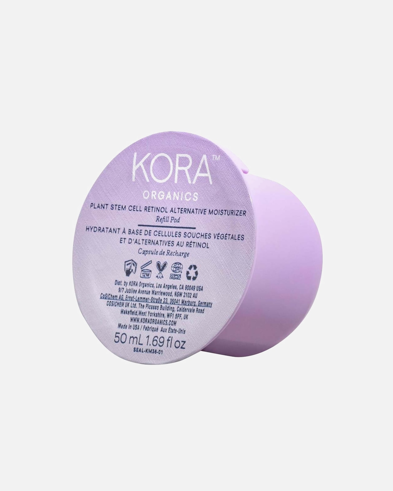 Krém na tvár pre Pre ženy KORA Organics Plant Stem Cell Retinol Alternative Moisturizer 50 ml - Refill