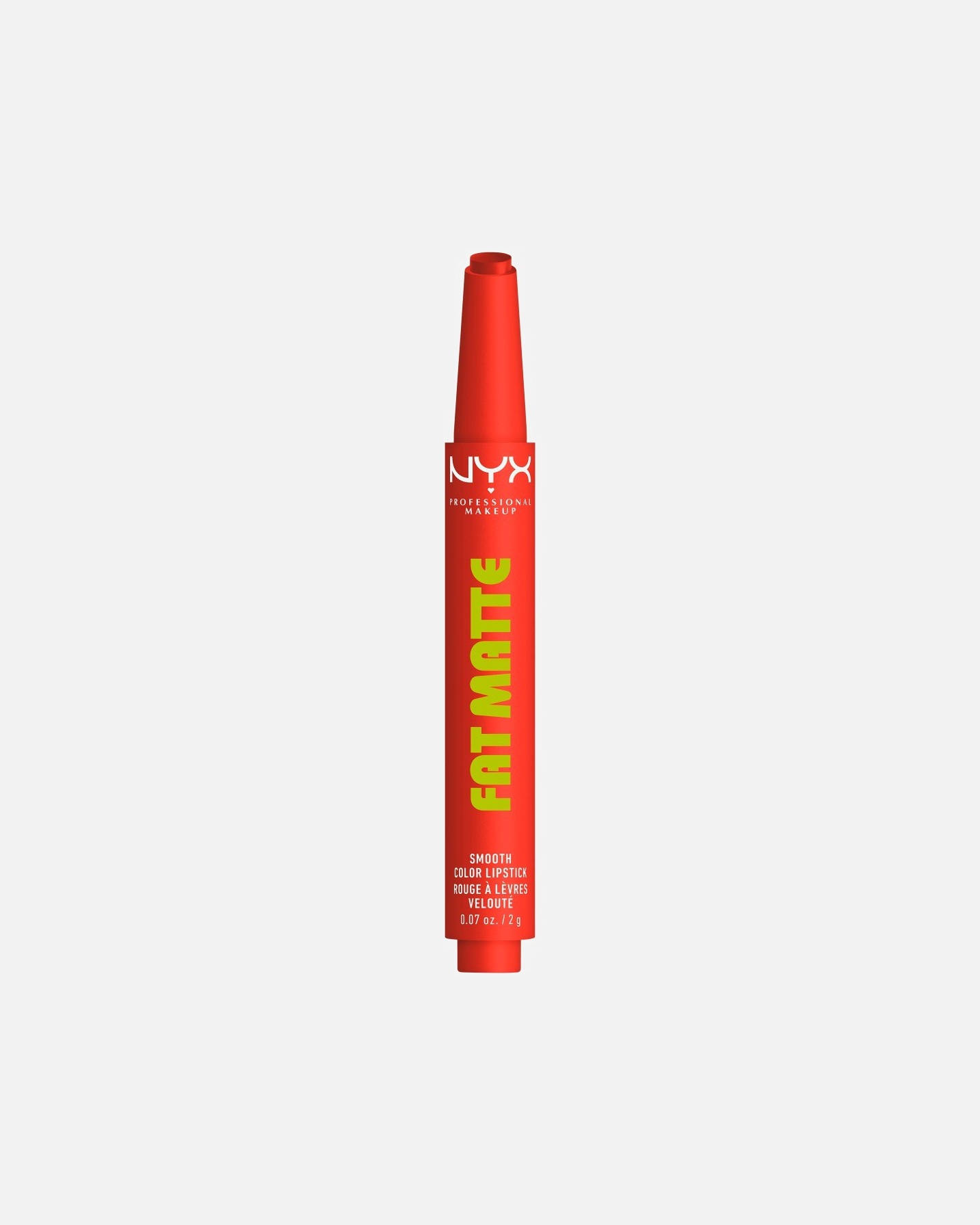 Rúž na pery pre Unisex NYX Professional Makeup Fat Matte Smooth Color Lipstick zamatovo matný rúž 3 CORAL CUDDLIN'