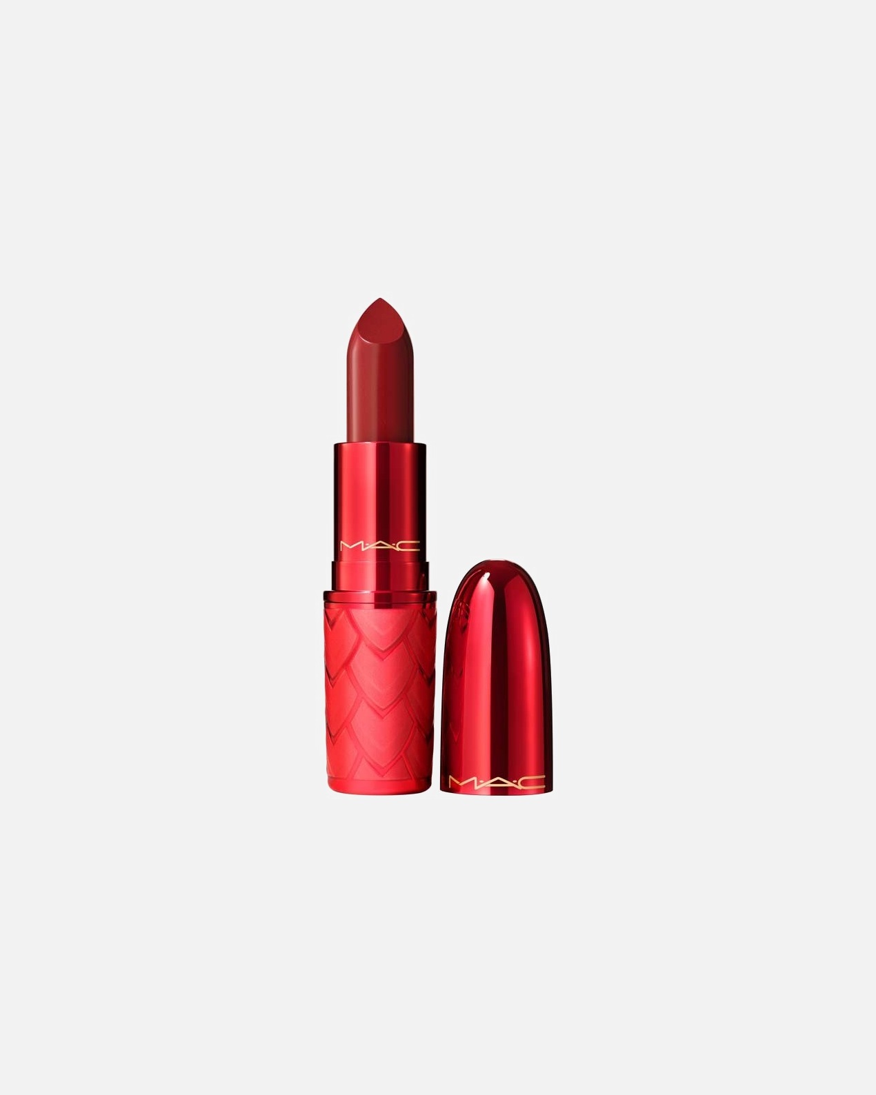 Rúž na pery pre Pre ženy MAC Lovestruck Luck Lustreglass Lipstick POWERFULLY POTENT