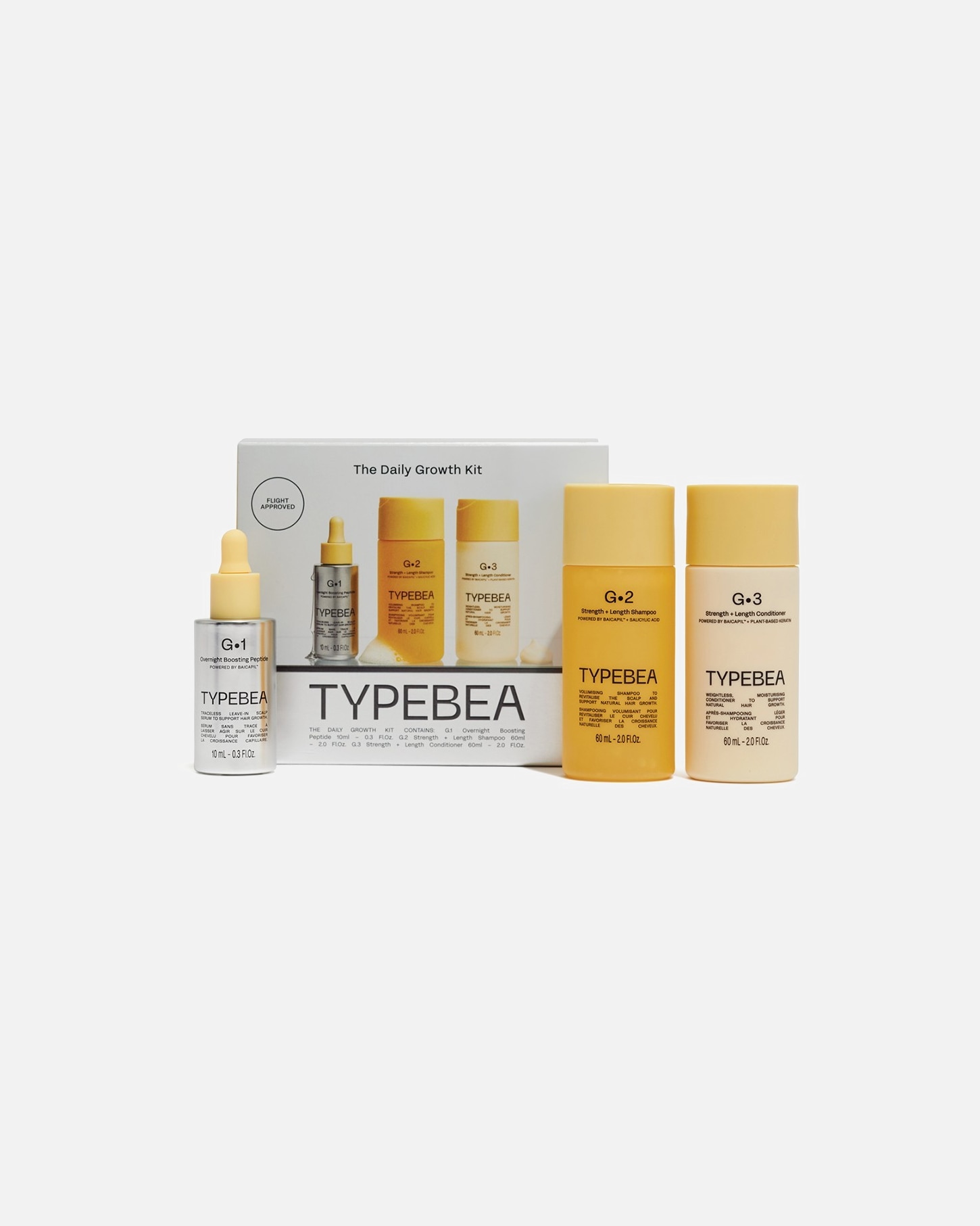 Súprava na starostlivosť o vlasy pre Unisex TYPEBEA G•Line The Daily Growth Kit, (G·1, G·2, G·3 Minis) 1 kus