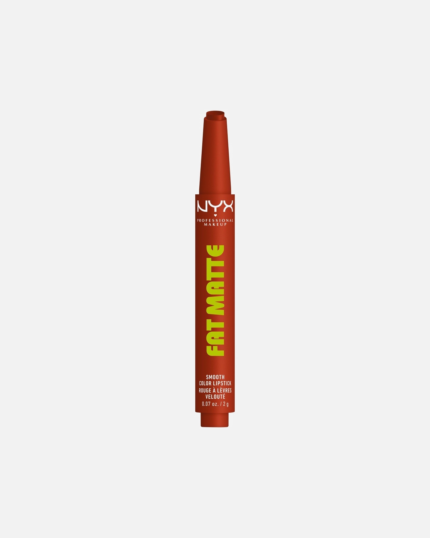 Rúž na pery pre Unisex NYX Professional Makeup Fat Matte Smooth Color Lipstick zamatovo matný rúž 6 BEARY NUDE