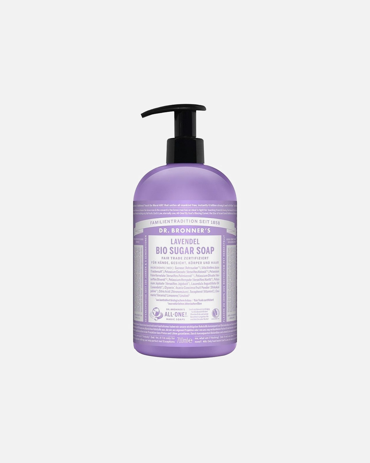 Sprchový gél pre Unisex Dr. Bronner's Lavender Organic Sugar Soap 710 ml