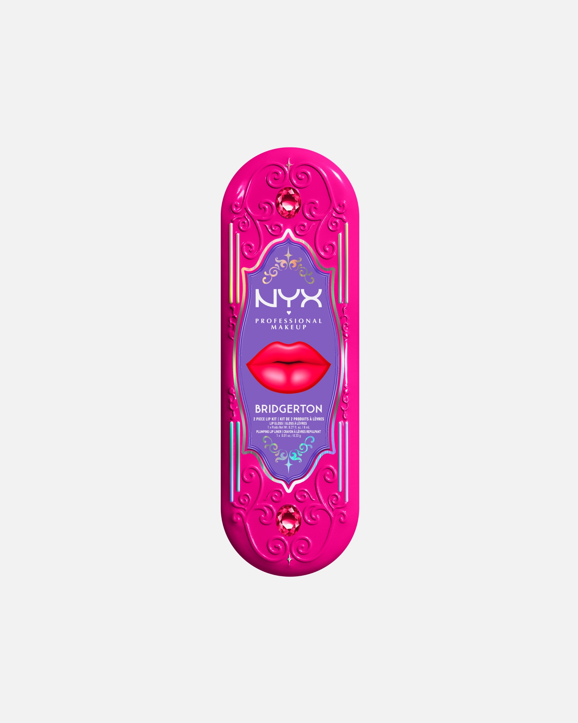 Lesk na pery pre Unisex NYX Professional Makeup Bridgerton Royal Treasures 2-dielna sada na pery 1 kus