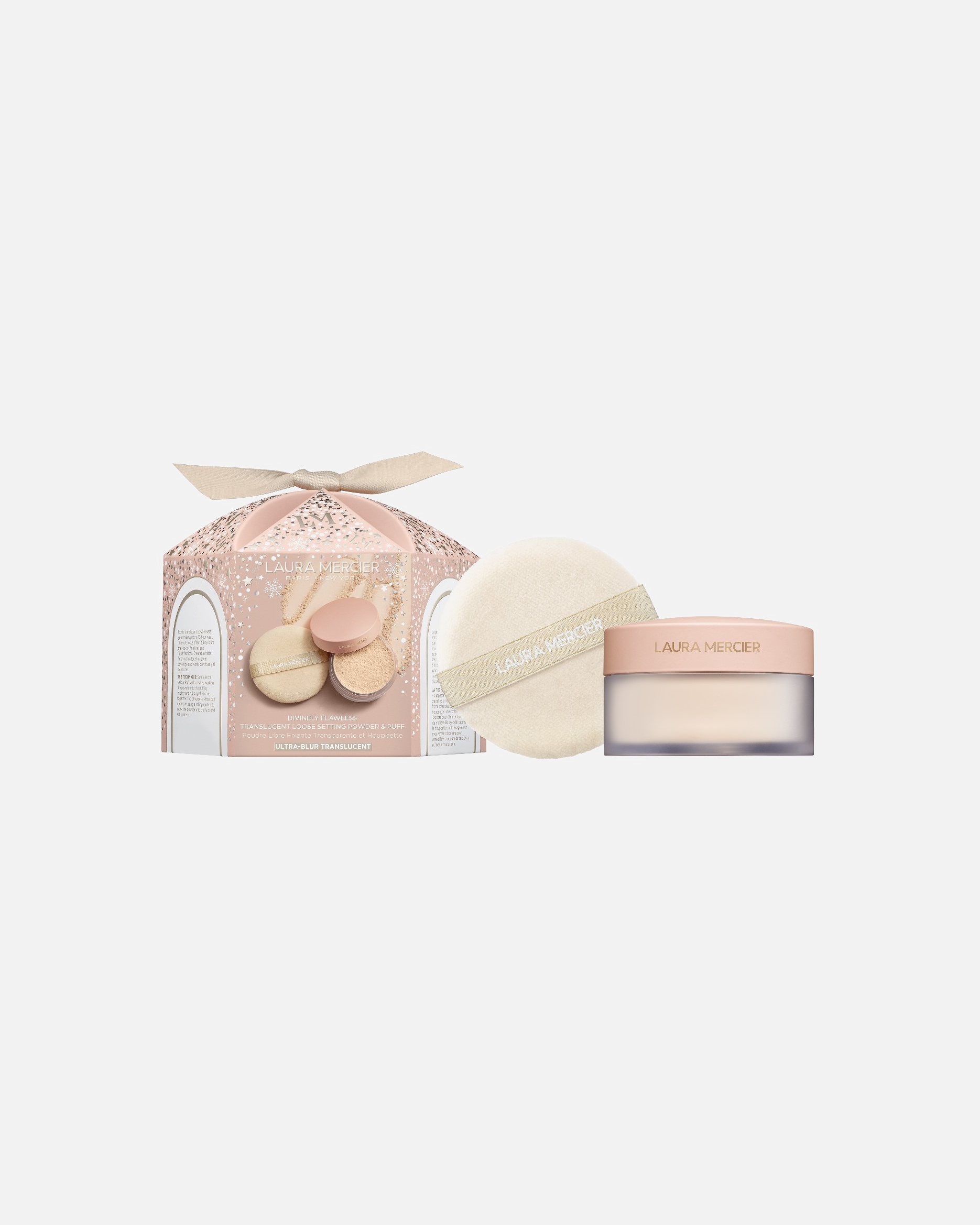 Púder pre Unisex Laura Mercier Divinely Flawless Translucent Loose Setting Powder Ultra-Blur & Puff 1 kus