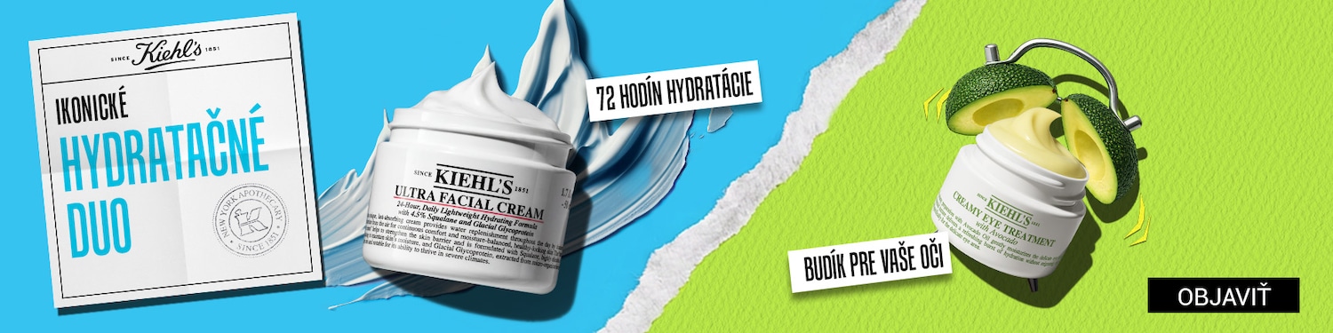 Objavte ikonické hydratačné duo Kiehl's, ktoré prináša 72 hodín hydratácie pre vašu pleť.