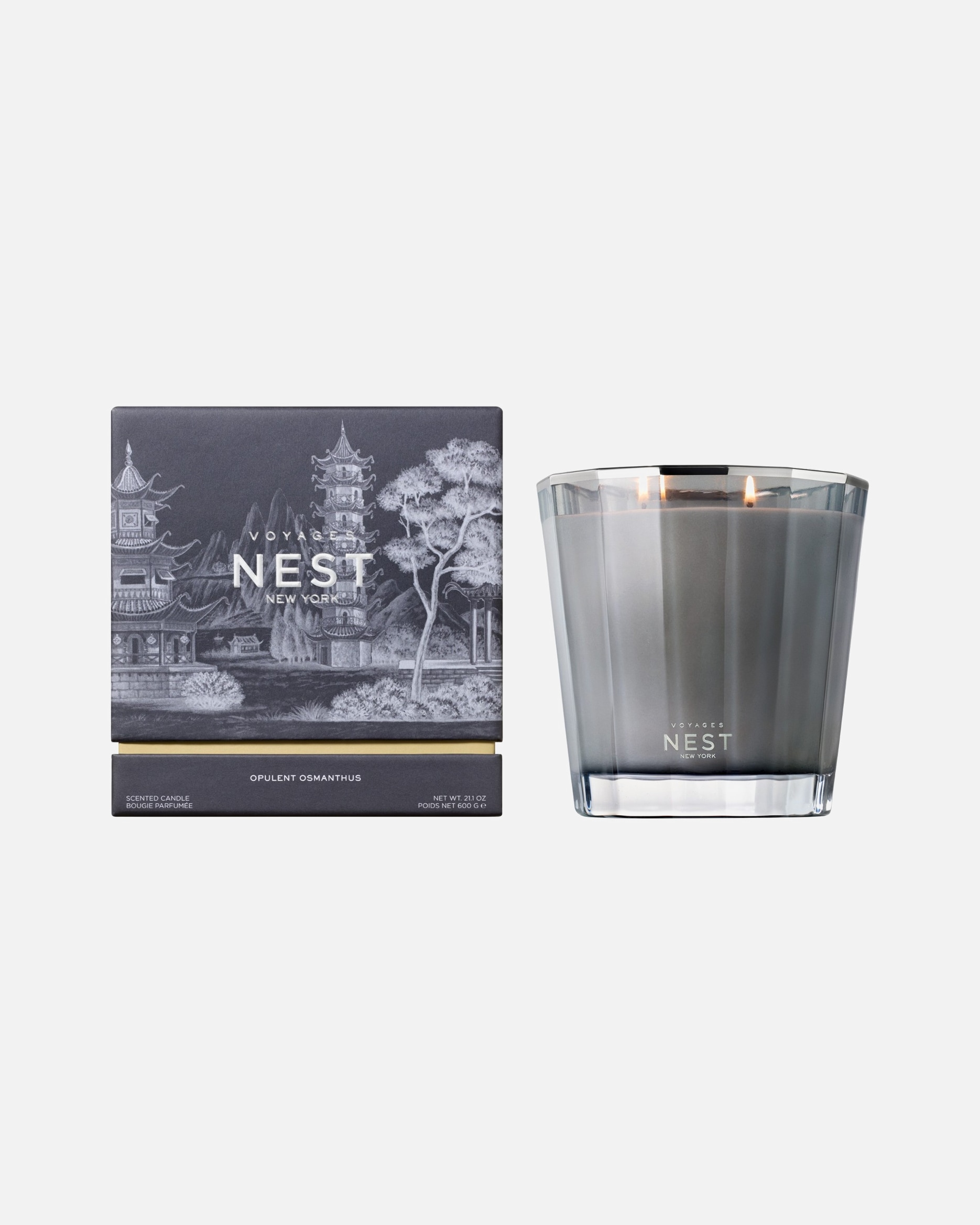 Sviečka pre Unisex NEST NEW YORK Default Brand Line Voyages Opulent Osmanthus 2-Wick 600 g