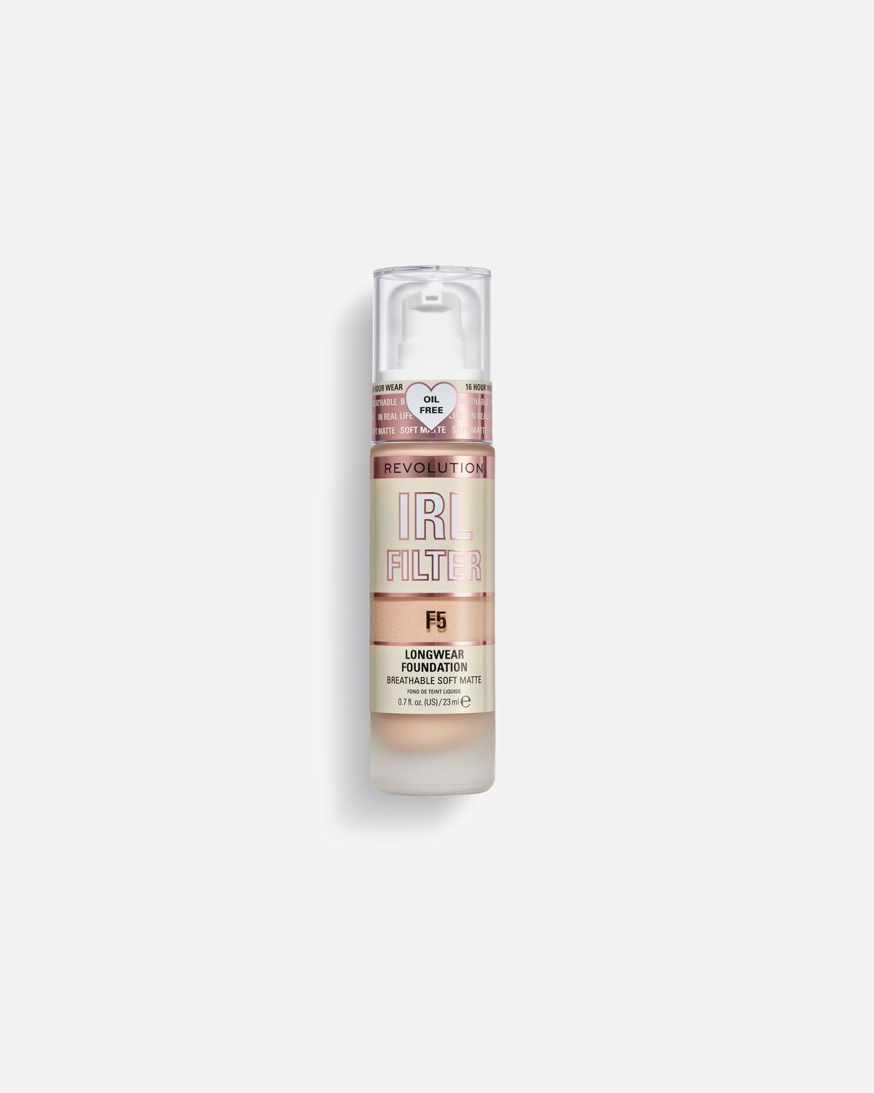 Podklad pre Unisex REVOLUTION Irl Filter Longwear Foundation F5