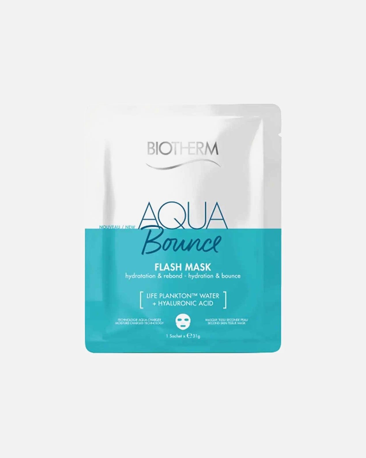 Plátienková maska pre Unisex Biotherm Aquasource Aqua Bounce Flash Mask 50 ml