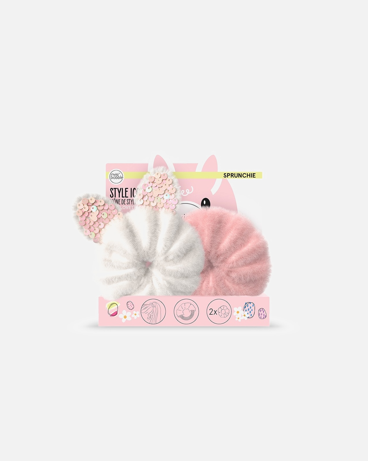 Gumička na vlasy pre Unisex Invisibobble invisibobble® SPRUNCHIE Easter Cotton Candy 2pcs invisibobble® SPRUNCHIE Easter Cotton Candy 2pcs