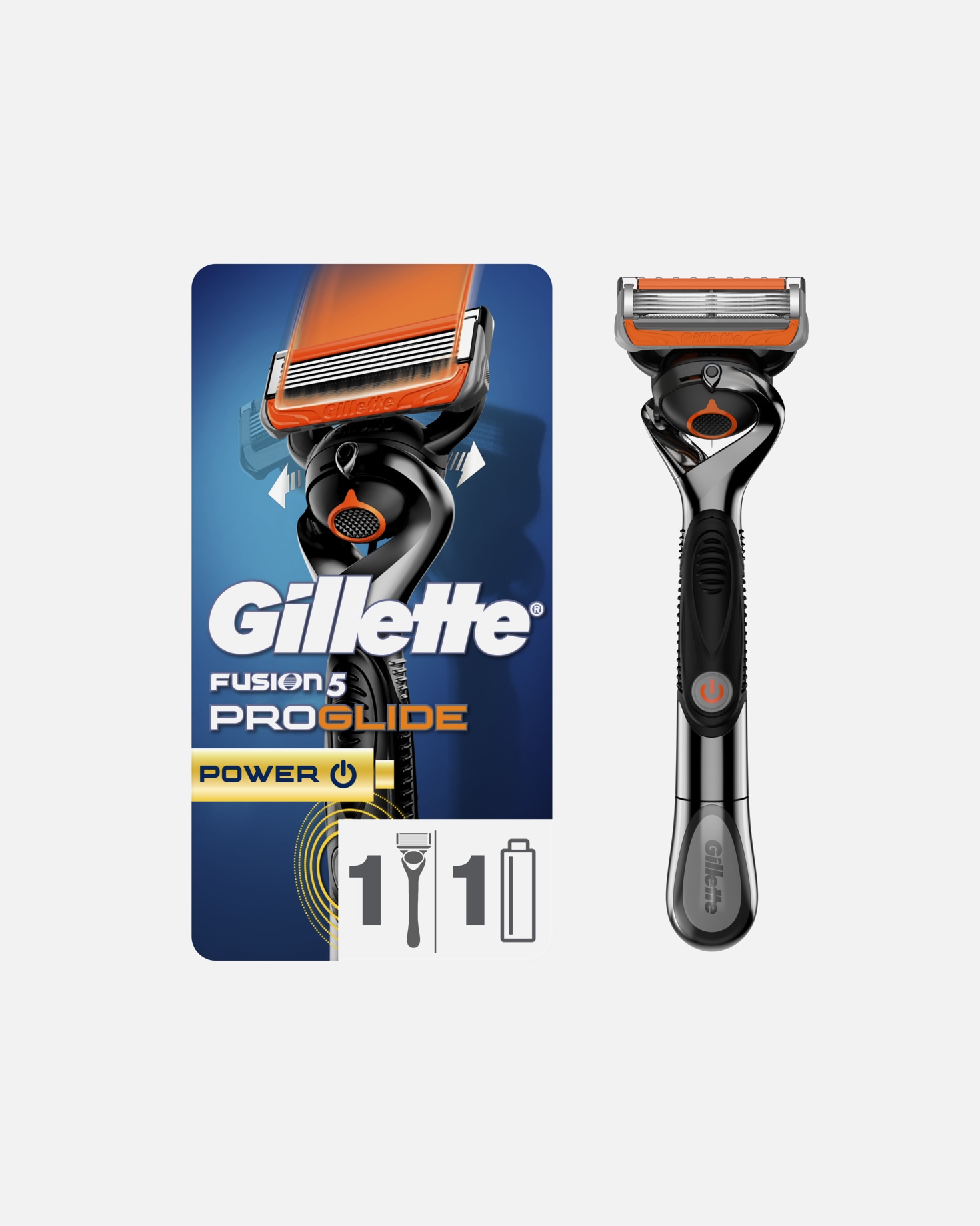 Žiletka pre Unisex Gillette Heated Razor Proglide Flexball Strojek + 1 Hlavice Power 1 ks