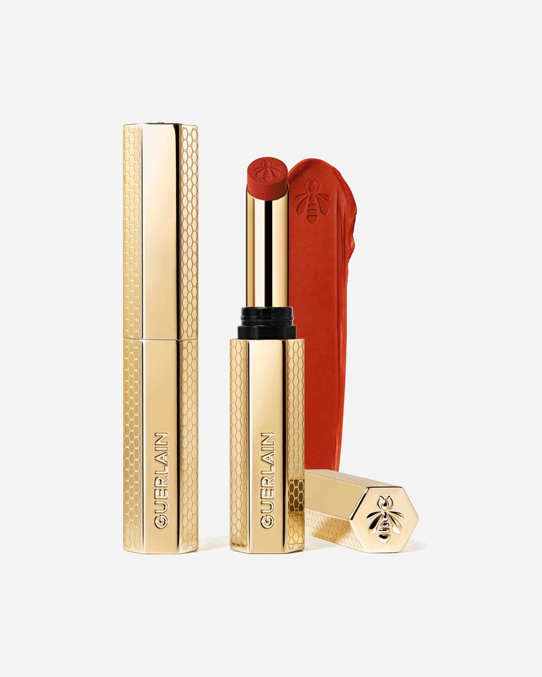Rúž na pery pre Unisex Guerlain KissKiss Intenzívny rúž obohatený o med 668 WARM MARIGOLD