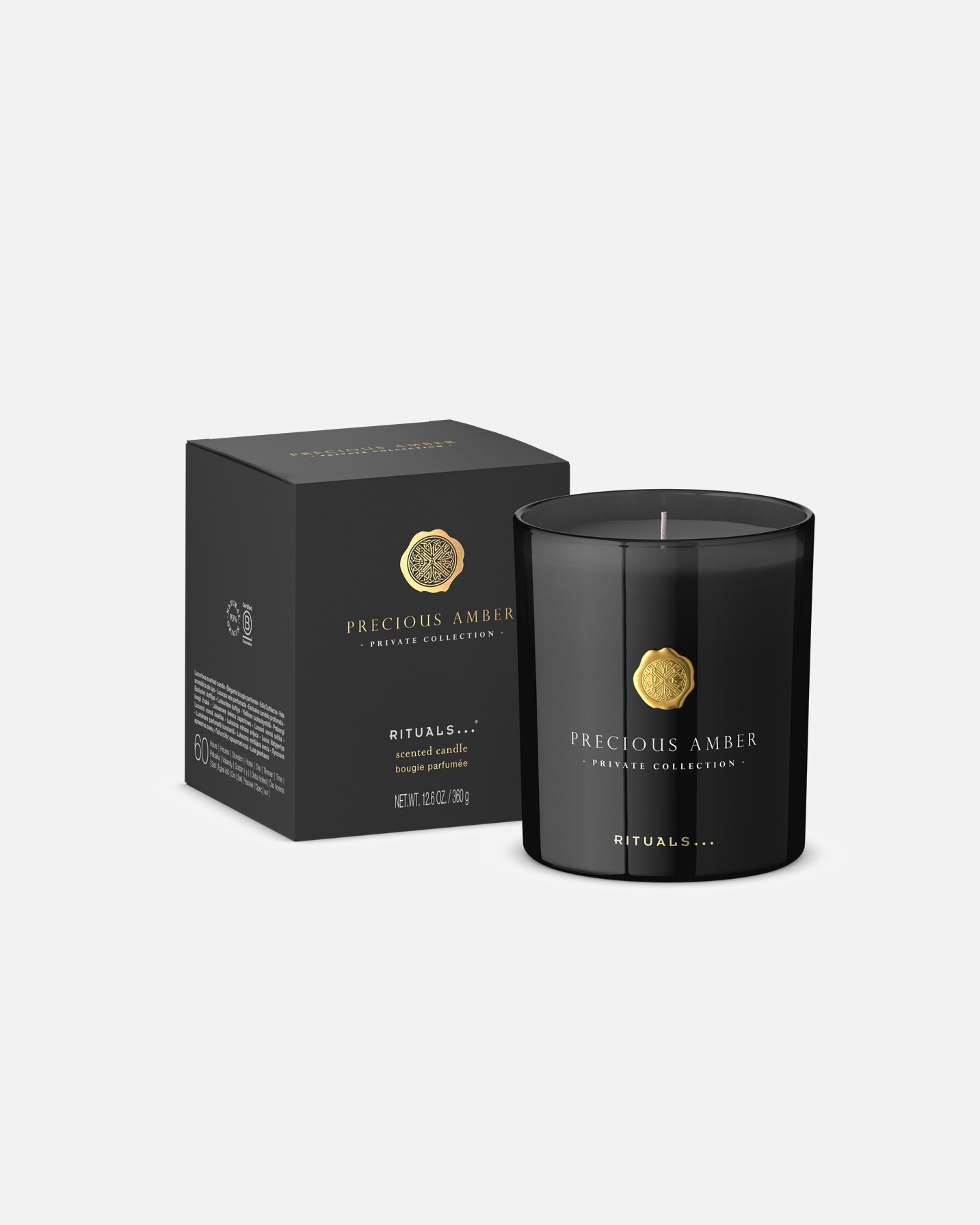 Sviečka pre Unisex Rituals Private Collection Precious Amber Scented Candle - vonná sviečka 360 g