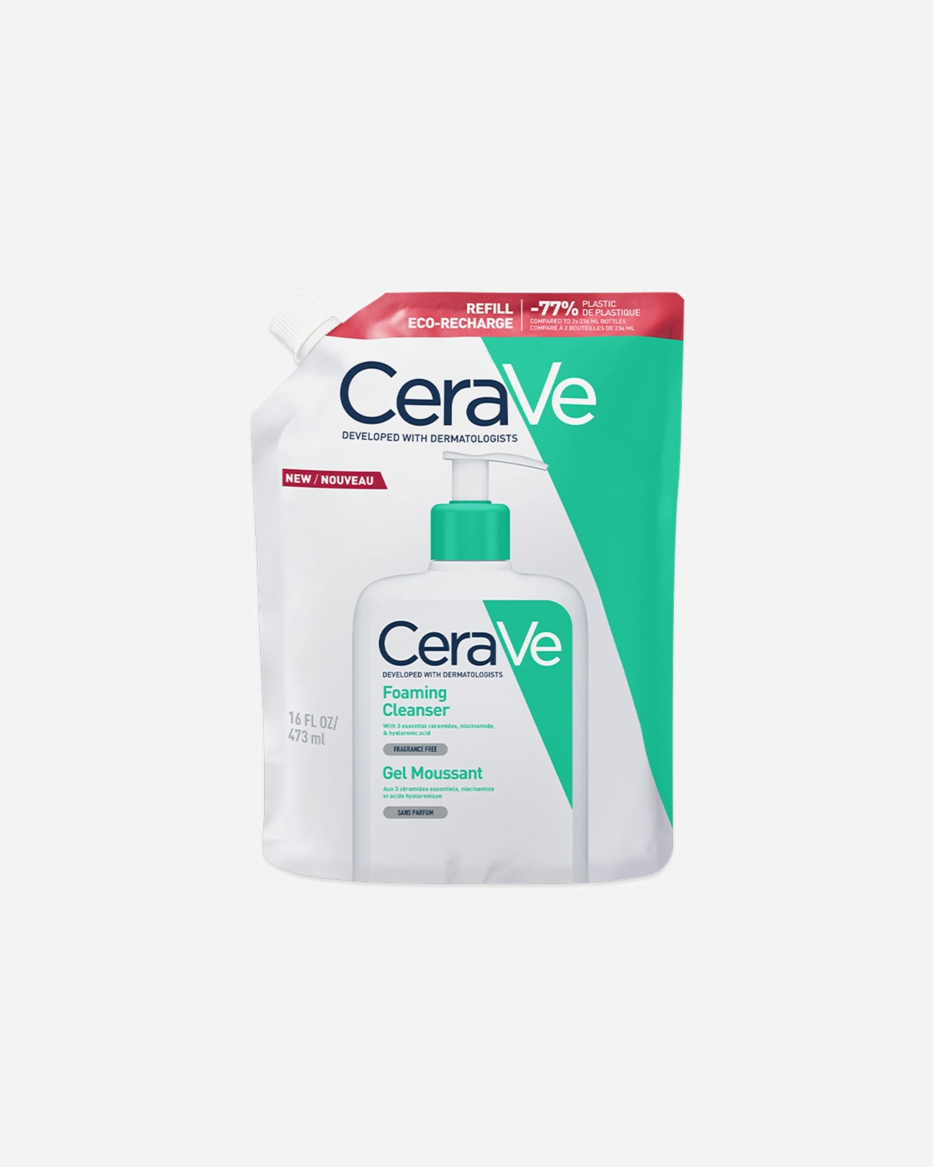 Čistiaci gél pre Unisex CeraVe Pena na tvár a telo 484 ml