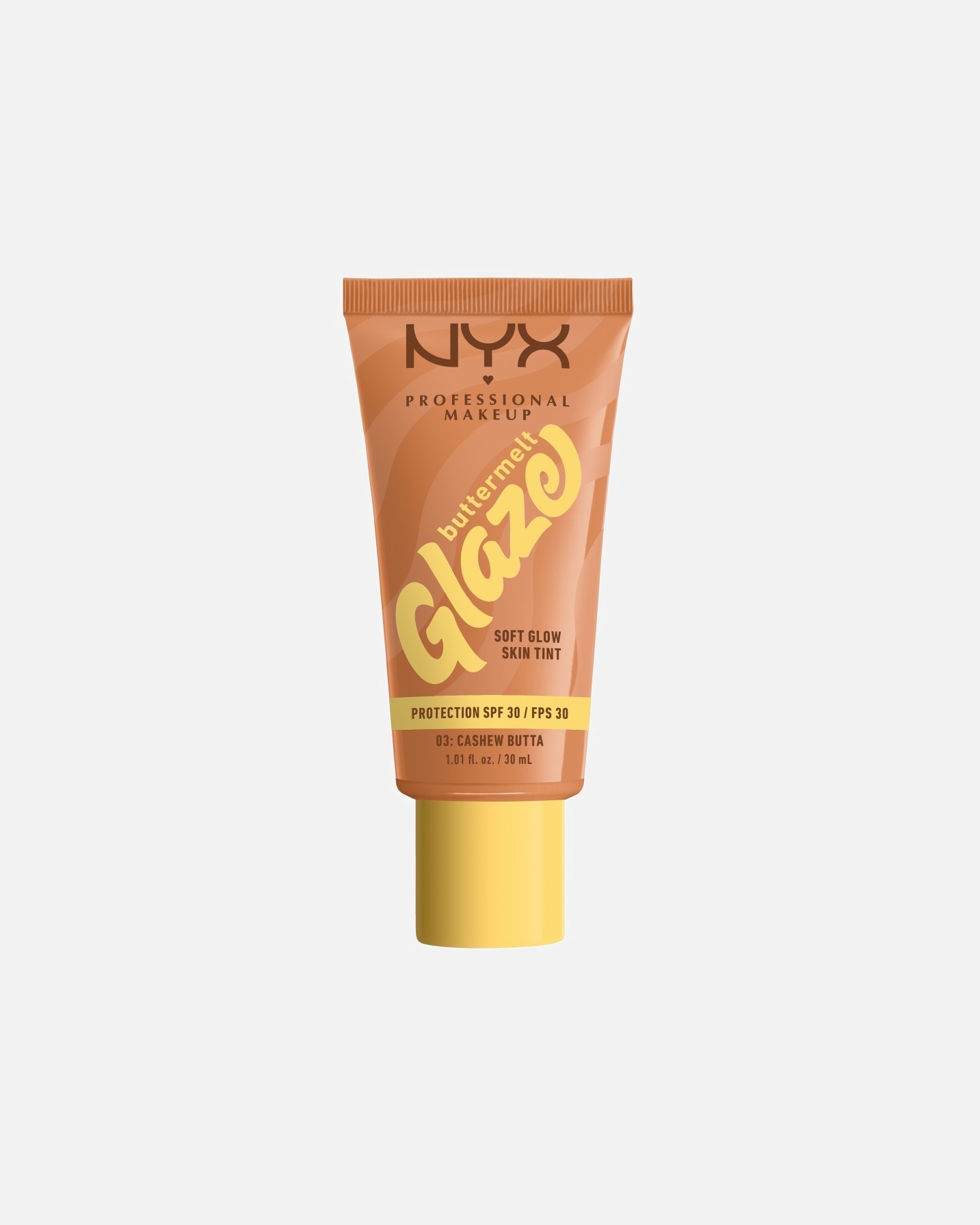 Podklad pre Unisex NYX Professional Makeup Buttermelt Glaze Soft Glow Skin Tint + SPF36 03W - CASHEW BUTTA