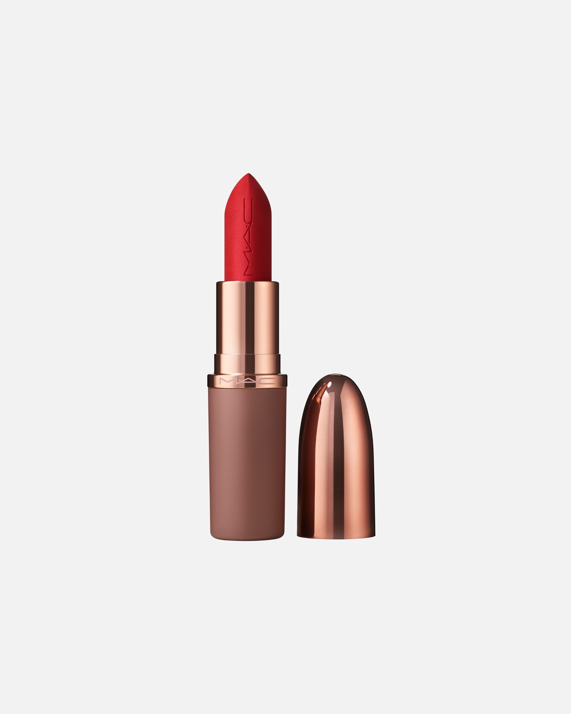 Rúž na pery pre Unisex MAC M·A·Cximal Silky Matte Lipstick / Sepia Collection RUBY WOO